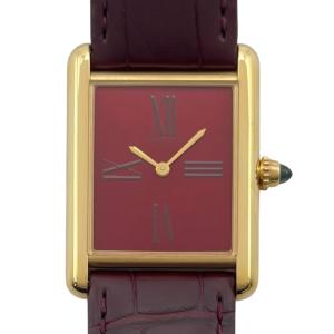 カルティエ Cartier タンク ルイ カルティエ LM WGTA0093 レッド K18YG 腕時計 ユニセックス 中古