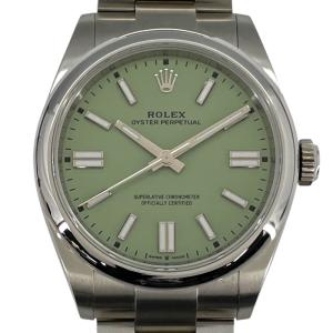ロレックス ROLEX オイスター パーペチュアル 41 ピスタチオ 134300 ピスタチオ SS 腕時計 メンズ 中古