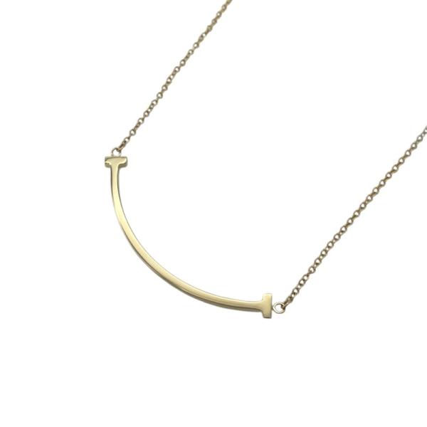 ティファニー TIFFANY＆CO Tスマイル ネックレス スモール K18YG ジュエリー 中古