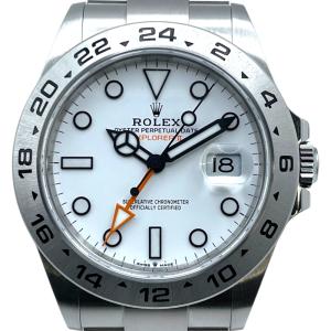 ロレックス ROLEX エクスプローラー2 226570 ホワイト SS 腕時計 メンズ 中古