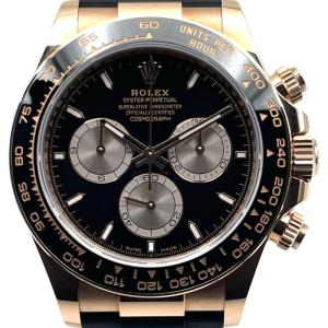 ロレックス ROLEX デイトナ ブラック/サンダスト 126515LN ブラック/サンダスト K18PG/ラバー 腕時計 メンズ 中古