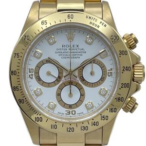 ロレックス ROLEX デイトナ 16528G ホワイト K18YG 腕時計 メンズ 中古