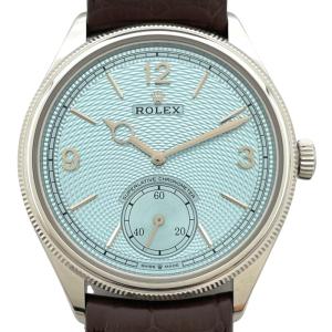 ロレックス ROLEX 1908 52506 アイスブルー Pt 腕時計 メンズ 中古