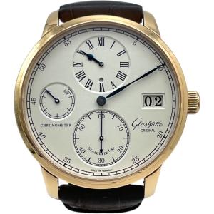 グラスフュッテ・オリジナル GLASHUTTE ORIGINAL セネタ クロノメーター レギュレーター 1-58-04-05-50 K18PG 腕時計 メンズ 中古