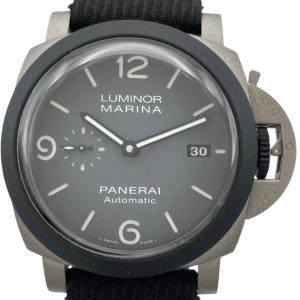 パネライ PANERAI ルミノールマリーナ 44mm ギヨーム・ネリー エディション PAM01122 ブラック チタン 腕時計 メンズ 中古