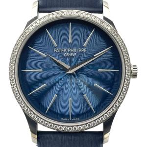 パテック・フィリップ PATEK PHILIPPE カラトラバ 4997/200G-001 ブルー K18WG 腕時計 メンズ 中古
