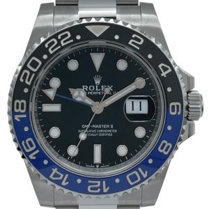 ロレックス ROLEX GMTマスター2 126710BLNR ブラック ステンレススチール 腕時計 メンズ 中古