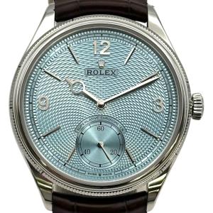 ロレックス ROLEX 1908 52506 アイスブルー プラチナ 腕時計 メンズ 中古