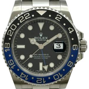 ロレックス ROLEX GMTマスター2 116710BLNR ブラック ステンレススチール 腕時計 メンズ 中古