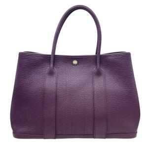 エルメス HERMES ガーデンパーティPM □P刻 カシス シルバー金具 ネゴンダ トートバッグ レディース 中古