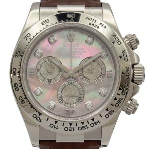 ロレックス ROLEX デイトナ ブラックシェル 116519NG ブラックシェル ホワイトゴールド 腕時計 メンズ 中古