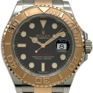ロレックス ROLEX ヨットマスター40 116621 ブラック ピンクゴールド/ステンレススチール 腕時計 メンズ 中古