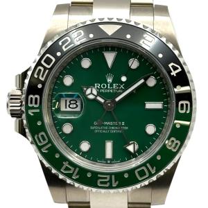 ロレックス ROLEX GMTマスター2 126729VTNR グリーン ホワイトゴールド 腕時計 メンズ 中古