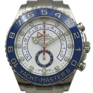 ロレックス ROLEX ヨットマスター2 116680 ホワイト ステンレススチール 腕時計 メンズ 中古