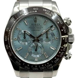ロレックス ROLEX デイトナ アイスブルー 116506A アイスブルー プラチナ 腕時計 メンズ 中古