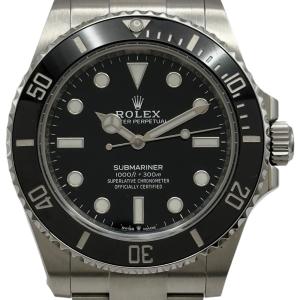 ロレックス ROLEX サブマリーナ ノンデイト 124060 ブラック ステンレススチール 腕時計 メンズ 中古