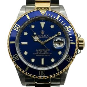 ロレックス ROLEX サブマリーナ 16613 ブルー ステンレススチール/ゴールド 腕時計 メンズ 中古