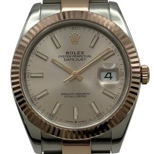 ロレックス ROLEX デイトジャスト41 126331 サンダスト ピンクゴールド/ステンレススチール 腕時計 メンズ 中古