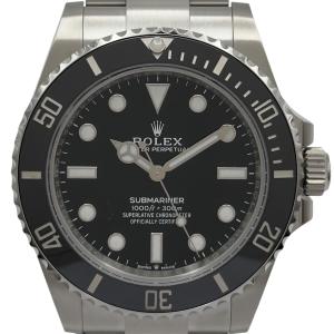 ロレックス ROLEX サブマリーナ ノンデイト 124060 ブラック ステンレススチール 腕時計 メンズ 中古