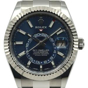 ロレックス ROLEX スカイドゥエラー 326934 ブルー ホワイトゴールド/ステンレススチール 腕時計 メンズ 中古