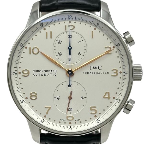 インターナショナルウォッチカンパニー IWC ポルトギーゼ クロノグラフ IW371445 シルバー...