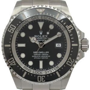 ロレックス ROLEX ディープシー 126660 ブラック ステンレススチール 腕時計 メンズ 中古