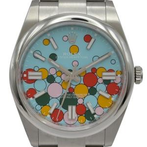 ロレックス ROLEX オイスターパーペチュアル41 124300 セレブレーションモチーフ ステンレススチール 腕時計 メンズ 中古
