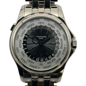 パテック・フィリップ PATEK PHILIPPE ワールドタイム 5130/1G-010 シルバー/ブラック ホワイトゴールド 腕時計 メンズ 中古