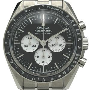 オメガ OMEGA スピードマスター ムーンウォッチ プロフェッショナル 310.30.42.50.01.004 ブラック ステンレススチール 腕時計 メンズ 中古