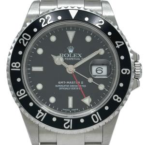 ロレックス ROLEX GMTマスター2 16710 ブラック ステンレススチール 腕時計 メンズ 中古