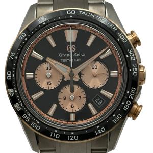 グランドセイコー Grand Seiko エボリューション9 コレクション テンタグラフ SLGC004(9SC5-00C0) ブラック K18PG 腕時計 メンズ 中古