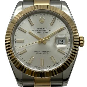 ロレックス ROLEX デイトジャスト41 126333 シルバー ゴールド/ステンレススチール 腕時計 メンズ 中古
