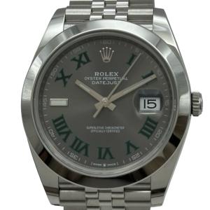 ロレックス ROLEX デイトジャスト 41 126300 スレート ステンレススチール 腕時計 メンズ 中古