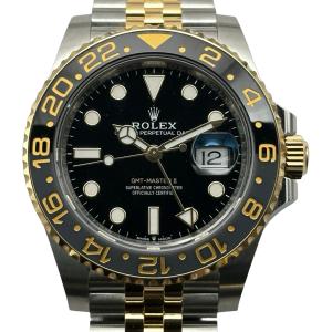 ロレックス ROLEX GMTマスター2 126713GRNR ブラック ステンレススチール/ゴールド 腕時計 メンズ 中古