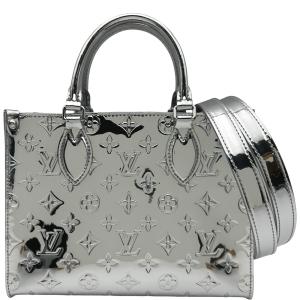 ルイ・ヴィトン LOUIS VUITTON オンザゴーPM M26373 シルバー ミロワール ハンドバッグ レディース 中古