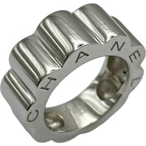 シャネル CHANEL プロフィールカメリアリング ホワイトゴールド 750 ジュエリー 中古
