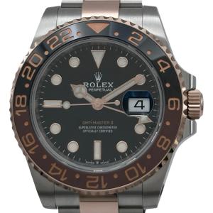 ロレックス ROLEX GMTマスター２ 126711CHNR ブラック ピンクゴールド/ステンレススチール 腕時計 メンズ 中古