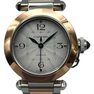 カルティエ Cartier パシャ ドゥ カルティエ 35mm W2PA0008 シルバー ピンクゴールド/ステンレススチール 腕時計 ユニセックス 中古