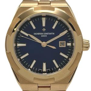 ヴァシュロン・コンスタンタン VACHERON CONSTANTIN オーヴァーシーズ オートマティック 4600V/200R-B979 ブルー ピンクゴールド 中古