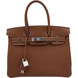 エルメス HERMES バーキン30 G刻印 ゴールド ゴールド金具 トゴ ハンドバッグ レディース 中古