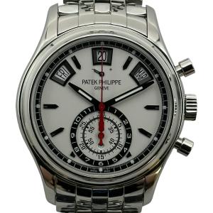 パテック・フィリップ PATEK PHILIPPE アニュアルカレンダー クロノグラフ 5960/1A-001 シルバー ステンレススチール 腕時計 メンズ 中古