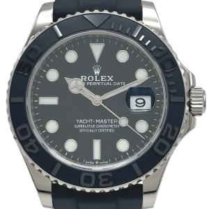 ロレックス ROLEX ヨットマスター42 226659 ブラック ホワイトゴールド 腕時計 メンズ 中古