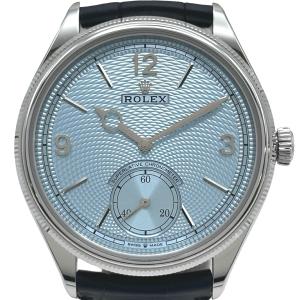 ロレックス ROLEX 1908 52506 アイスブルー プラチナ 腕時計 メンズ 中古