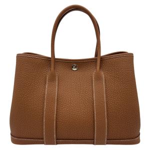 エルメス HERMES ガーデンパーティTPM K刻 ゴールド ネゴンダ トートバッグ レディース 中古