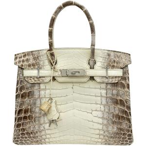 エルメス HERMES バーキン30 T刻 ヒマラヤ/シルバー金具 ヒマラヤ ハンドバッグ レディース 中古