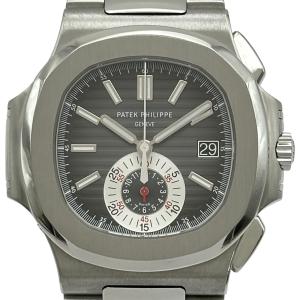パテック・フィリップ PATEK PHILIPPE ノーチラス クロノグラフ 5980/1A-014 ブラック ステンレススチール 腕時計 メンズ 中古