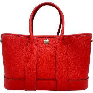 エルメス HERMES ネオガーデンパーティ23 K刻 ルージュラデュー シルバー金具 ネゴンダ ハンドバッグ レディース 中古