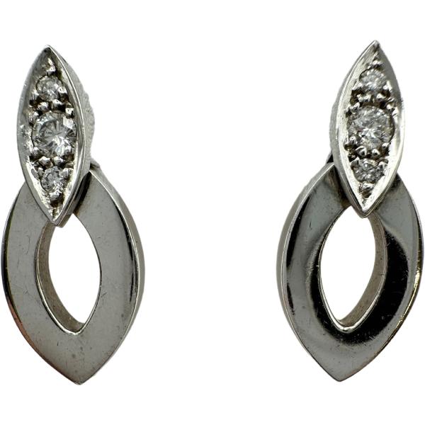 カルティエ Cartier ディアデアダイヤピアス ホワイトゴールド 750 ダイヤモンド ジュエリ...