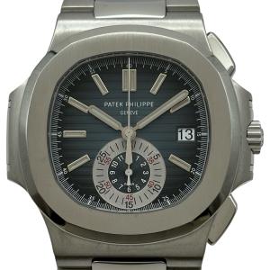 パテック・フィリップ PATEK PHILIPPE ノーチラス クロノグラフ 5980/1A-001 ブルー ステンレススチール 腕時計 メンズ 中古