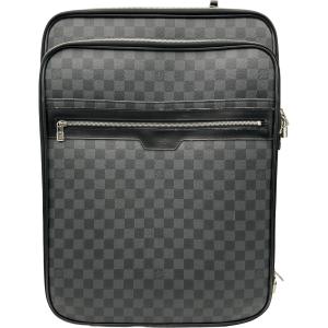 ルイ・ヴィトン LOUIS VUITTON ぺガス55 N41186 ブラック ダミエ・グラフィット スーツケース メンズ 中古